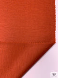 Italian Solid Wool Knit - Rust Orange