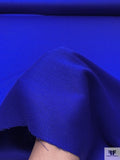 Italian Double Sided Crepe Back Wool with Sheen - Royal Blue