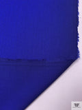 Italian Double Sided Crepe Back Wool with Sheen - Royal Blue