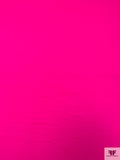 Italian Lightweight Crinkled Wool Crepe - Hot Pink