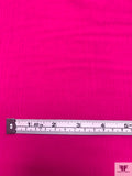 Italian Lightweight Crinkled Wool Crepe - Hot Pink