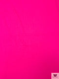 Italian Lightweight Crinkled Wool Crepe - Highlighter Pink