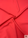 Italian Double Faced Stretch Wool Suiting - Hot Coral