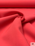 Italian Double Faced Stretch Wool Suiting - Hot Coral