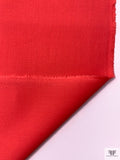 Italian Double Faced Stretch Wool Suiting - Hot Coral