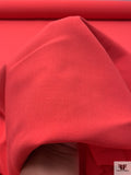 Italian Double Faced Stretch Wool Suiting - Hot Coral