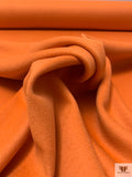 Solid Wool Angora Coating - Pumpkin Orange