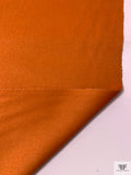 Solid Wool Angora Coating - Pumpkin Orange