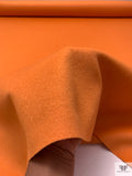 Solid Wool Angora Coating - Pumpkin Orange