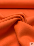 Italian Stretch Double Face Wool Coating - Orange