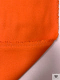Italian Stretch Double Face Wool Coating - Orange