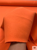 Italian Stretch Double Face Wool Coating - Orange