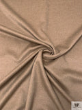 Italian Double Faced Brushed Wool Coating - Driftwood Taupe / Ivory