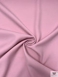 Wool-Blend Lightweight Twill Coating with Stretch - Crepe Pink