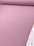 Wool-Blend Lightweight Twill Coating with Stretch - Crepe Pink