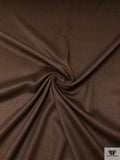 Solid Angora Wool Coating - Chocolate Brown