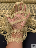 French Novelty Metallic Lace - Vintage Gold