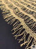 French Novelty Metallic Lace - Vintage Gold