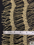 French Novelty Metallic Lace - Vintage Gold