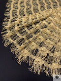 French Novelty Metallic Lace - Vintage Gold