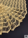 French Novelty Metallic Lace - Vintage Gold