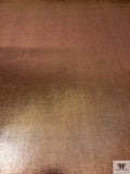 Italian Foil Printed Scuba - Metallic Copper