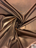Italian Foil Printed Scuba - Metallic Copper