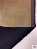 Italian Foil Printed Scuba - Metallic Copper
