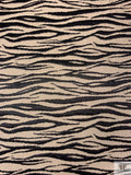 Italian Tiger Pattern Brocade - Wheat / Black