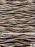 Italian Tiger Pattern Brocade - Wheat / Black