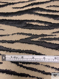 Italian Tiger Pattern Brocade - Wheat / Black