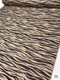 Italian Tiger Pattern Brocade - Wheat / Black