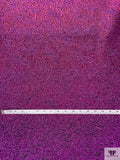 Italian Iridescent Metallic Jacquard Brocade - Electric Purples
