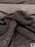 Metallic Stretch Knit - Silver / Copper / Black