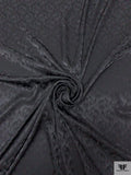 Hazy Jacquard Silk Charmeuse - Black