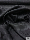 Hazy Jacquard Silk Charmeuse - Black