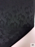 Hazy Jacquard Silk Charmeuse - Black
