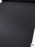 Hazy Jacquard Silk Charmeuse - Black