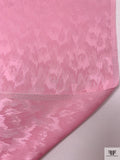 Hazy Jacquard Silk Charmeuse - Pink