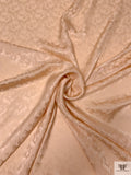 Hazy Jacquard Silk Charmeuse - Light Peach