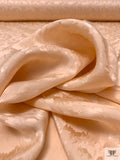 Hazy Jacquard Silk Charmeuse - Light Peach
