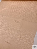 Hazy Jacquard Silk Charmeuse - Light Peach