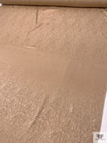 Graphic Leaf Jacquard Silk Charmeuse - Tan
