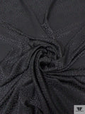 Abstract Animalier Jacquard Silk Charmeuse - Black
