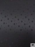 Stippled Polka Dot Jacquard Silk Charmeuse - Black