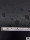 Stippled Polka Dot Jacquard Silk Charmeuse - Black
