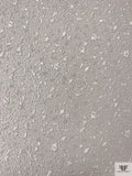 Abstract 3D Puffed Glitter Tulle - Off-White / Silver