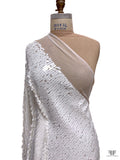Sequined Tulle - White