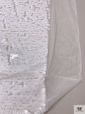 Sequined Tulle - White