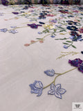 3D Floral Embroidered Tulle - Multicolor
